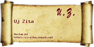 Uj Zita névjegykártya