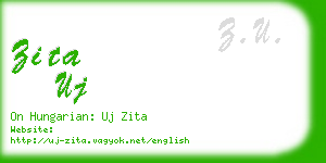 zita uj business card